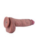 Consolador de silicona de doble densidad Hismith de 29,5 cm, insertable de 22,8 cm, XL KlicLok