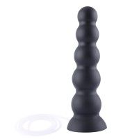 Hismith 9" gladde siliconen squirt dildo, 8" inbrengbaar, KlicLok-systeem voor anaal spel