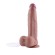 Hismith 25 cm silikon sprutdildo, 21 cm innsettbar med KlicLok-system, L-størrelse
