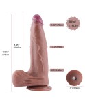 Silikonowy dildo do strzykania Hismith 10,85 cala, 8,85 cala, wkładany z systemem KlicLok, rozmiar L