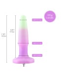 Hismith 7.18 "Glow in the Dark Silicone Dildo for analsex