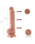 7.1" Silicone Dildo for Hismith Sex Machine with Kliclok Connector, 5.1" Insertable Length,small size