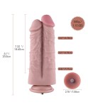 Hismith 8.1 ”Two Cocks One Hole Silicon Dildo for Hismith Premium Sex Machine