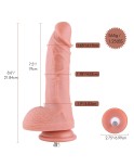 Hismith Sex Attachments, 8,6 cali Podwójna Warstwy Dildo, Super Wysoka Symulacja Silikon Dildo (Ciało)