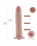 10.2" Slight Curved Vibrating Silicone Dildo for Hismith Sex Machine with KlicLok System - Master Series