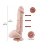 Hismith 7.87'' Dual-density Realistic dildo with KlicLok System for Hismith Premium Sex Machine