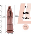 Hismith 11.15" Fisting Dildo, 10.2" Insertable Hand Plug with KlicLok System Hismith 11.15" Fisting Dildo, 10.2" Insertable Hand Plug with KlicLok System