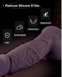 Huge 14.4" Silicone Dildo, Ultra-Thick Realistic Dong with Suction Cup