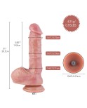 Hismith 8” Dual-Density Ultra Realistic Silicone Dildo, 5.8” Insertable Length with KlicLok System