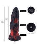 Hismith 8.35 "consolador de silicona, dong de longitud insertable de 7.13" con sistema Kliclok