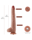 Hismith 11.8" Extra-Length Vibrating Silicone Dildo for Hismith Sex Machine with KlicLok System