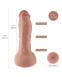 Gode en silicone hyper réaliste Hismith avec système KlicLok pour machine sexuelle Hismith Premium