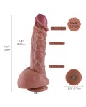 Hismith 12,6" Dual-Density Ultra Realistic Dildo - Strukturierter Dong mit KlicLok-System