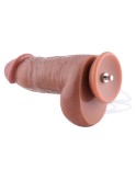 8,67" sprutande silikondildo med dubbla densitet med KlicLok System