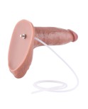 Dildo in silicone a doppia densità da 9,1" con testicoli tridimensionali