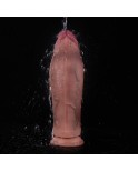 Hismith 25 cm silikondildo med knytnäve, 25 cm insättningsbar med KlicLok-system