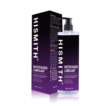 Lubrifiant personnel à base d'eau Hismith 500 ml pour lanceur de lubrifiant automatique