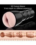 Hismith Male Masturbator with KlicLok System, 3 Speed+2 Modes Vibrating Male Stroker with Remote Controller