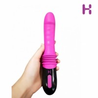 H Thrusting Dildo Vibrator With Heating Function