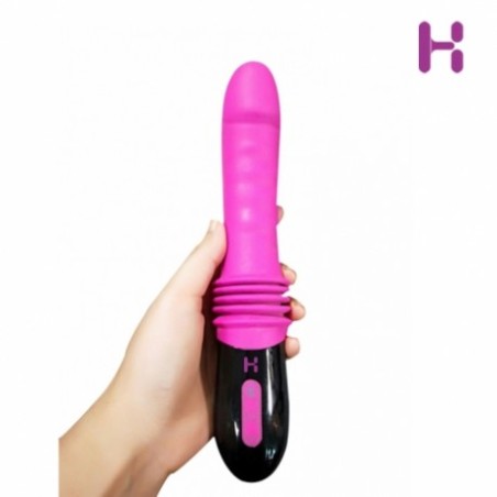 H Thrusting Dildo Vibrator With Heating Function