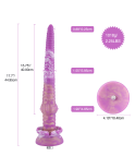 Dildo in silicone Hismith da 17,7" con nodo per cani, inseribile da 15,75", con KlicLok Dildo in silicone Hismith da 17,7" con nodo per cani, inseribile da 15,75", con KlicLok