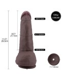 Dildo in silicone a doppia densità Hismith da 11,5'', inseribile KlicLok XL Coffee da 8,5'' Dildo in silicone a doppia densità Hismith da 11,5'', inseribile KlicLok XL Coffee da 8,5''