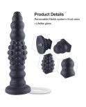 Hismith 11.3" Silicone Squirting Dildo with KlicLok System, 10.6" Insertable