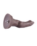 Hismith 8,65" silikonedildo, 7,9" indsættelig, KlicLok S, brunt Dong-system Hismith 8,65" silikonedildo, 7,9" indsættelig, KlicLok S, brunt Dong-system