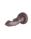 Hismith 8,65" Silikondildo, 7,9" Einführlänge, KlicLok S, braunes Dong-System