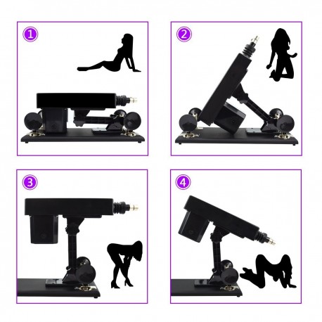 Automatic Adjustable Love Sex Machine Gun With Anal Dildo For Men And Women Masturbation Fucking Machine Device