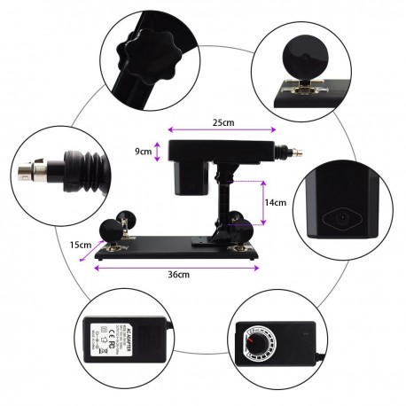 Automatic Adjustable Love Sex Machine Gun With Anal Dildo For Men And Women Masturbation Fucking Machine Device