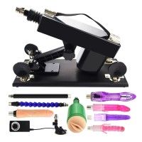 Automatic Adjustable Love Sex Machine Gun With Anal Dildo For Men And Women Masturbation Fucking Machine Device