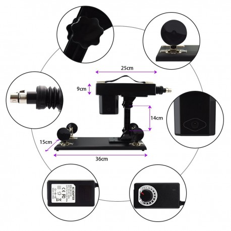 Automatic Adjustable Love Sex Machine Gun With Anal Dildo For Men And Women Masturbation Fucking Machine Device