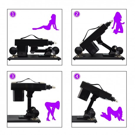 Automatic Adjustable Love Sex Machine Gun With Anal Dildo For Men And Women Masturbation Fucking Machine Device