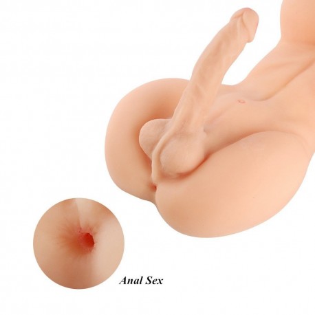 Real Solid Full Silicone Ladyboy Sex Doll with Big Breast and Penis