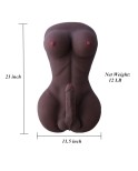 Black Full Silicone Lady boy Sex Doll with 18cm Penis&Big Breast, Love Doll for Women, Lesbian Gay Male Adult Dolls Black Full Silicone Lady boy Sex Doll with 18cm Penis&Big Breast, Love Doll for Women, Lesbian Gay Male Adult Dolls