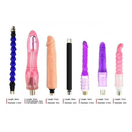 Sex Machine! Small Pink Handle Sex Machine Gun With 7 Attachments Unisex Dildos,Automatic Thrust Machine Device For Sex