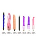 Sex Machine! Small Pink Handle Sex Machine With 7 Attachments Unisex Dildos, Automatic Thrust Machine Device For Sex