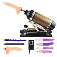 Multifunction Rechargeable Sex Machine, Gold