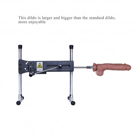 Hismith 8“ FDA Silicone Realistic Dildo for Hismith Premium Sex Machine (Medium) - Coffee