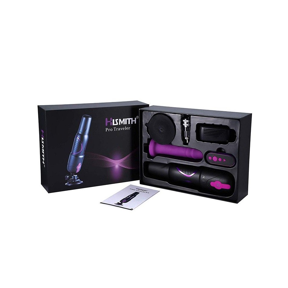 Hismith Pro Traveler, Portable Sex Machine With Remote Controller - KlicLok System