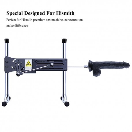 Hismith Sex Attachments, 9 Inches Flexible Dildo, Super High Simulation (Black)