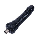 Black PVC Dildo With Realistic Surface Black PVC Dildo With Realistic Surface