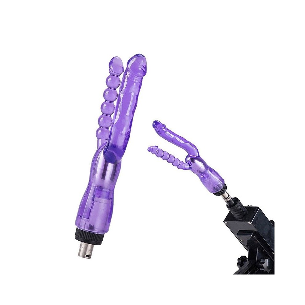 Double Dong Vaginal and Anal Realistic Dildo Masturbator Fpr Sex Machine Accessories