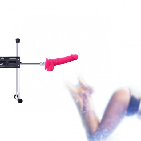 9" Silicone Dildo for Hismith Sex Machine with Quick Air Connector, 6.9" Insertable Length,Pink