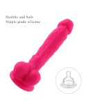9.1" Silicone Dildo for Hismith Sex Machine with KlicLok Connector, 6.3" Insertable Length,Pink