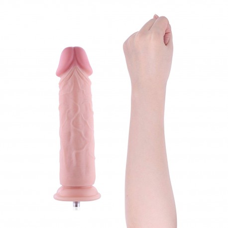 Hismith 9.4" Huge Dildo for Hismith Sex Machine with KlicLok Connector, 8.6 " Insertable Length Thick Realistic Cock