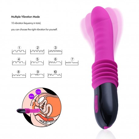 Simulating Automatic Love Machine Gun 5.5-6cm Retractable Telescopic Sex Gun Vibrator