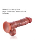 8,3 tum Realistisk Veiny Dildo, Premium Liquid Silicone Dual Layered Dick med sugkopp