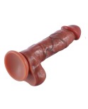 8,3 tum Realistisk Veiny Dildo, Premium Liquid Silicone Dual Layered Dick med sugkopp